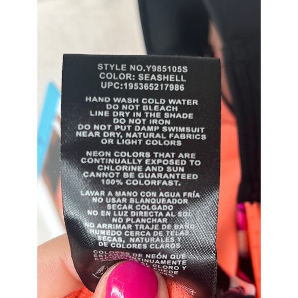 ZeroXposur 2-in-1 tankini and shorts swim set in Seashell, size L NWT - Picture 8 of 10